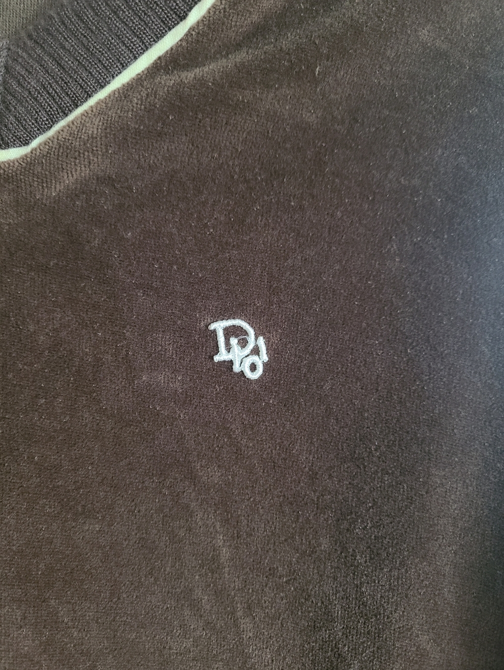 The Christian Dior Monsieur Vintage Velour Long Sleeve Pullover S/M - Picture 7 of 8